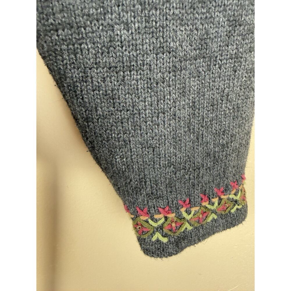Vintage Timberlea Women’s Quarter Zip Sweater Cardinal Embroidery Knit Size L - Picture 5 of 13
